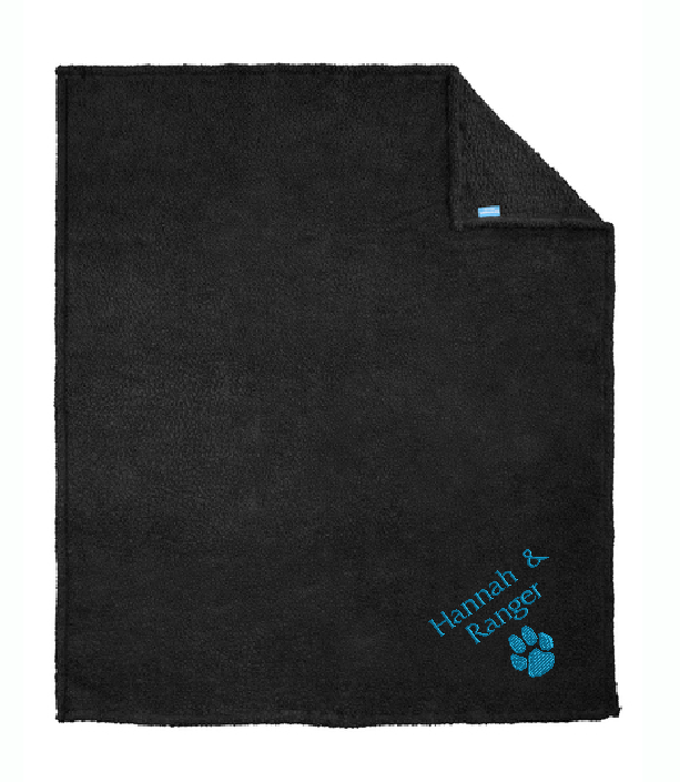 Cozy Fleece Blanket with Your Custom Embroidery