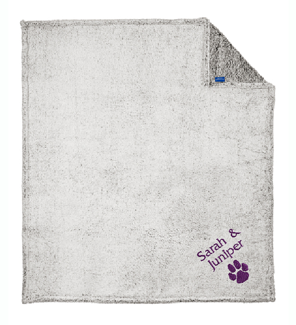 Cozy Fleece Blanket with Your Custom Embroidery
