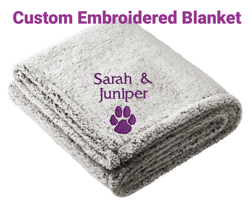 Cozy Fleece Blanket with Your Custom Embroidery