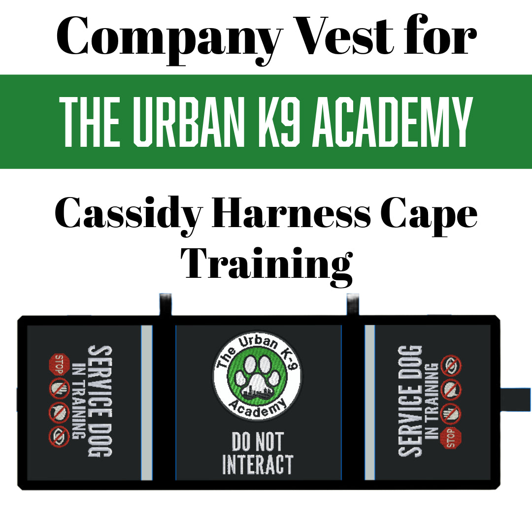 Custom Company Cassidy Harness Cape for The Urban K9 Academy