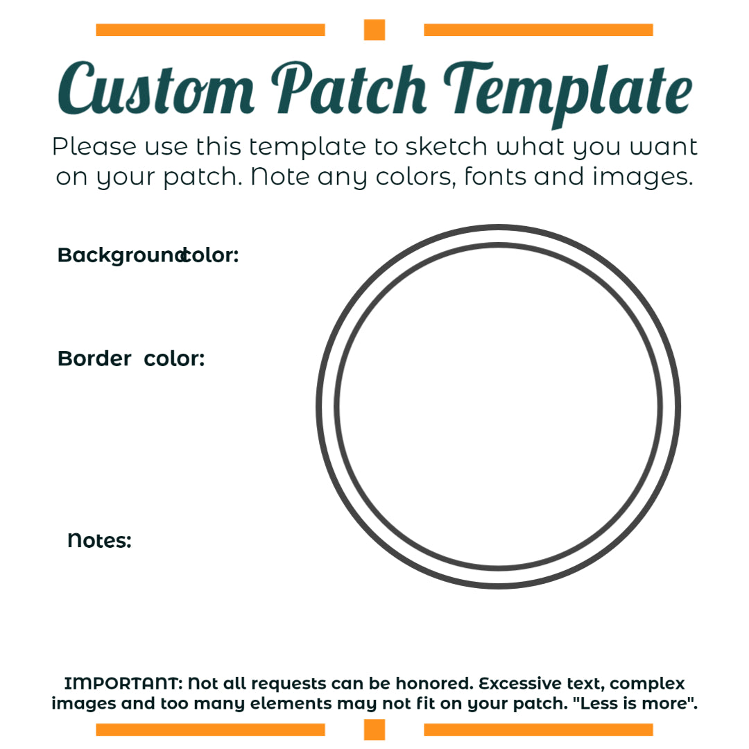 Circle Rivet Patch Template Create Your Own Custom Patch - Circle – River Dog Gear