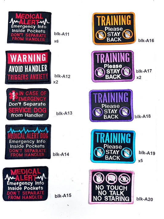 Clearance Block Rectangle Patches 3x4”