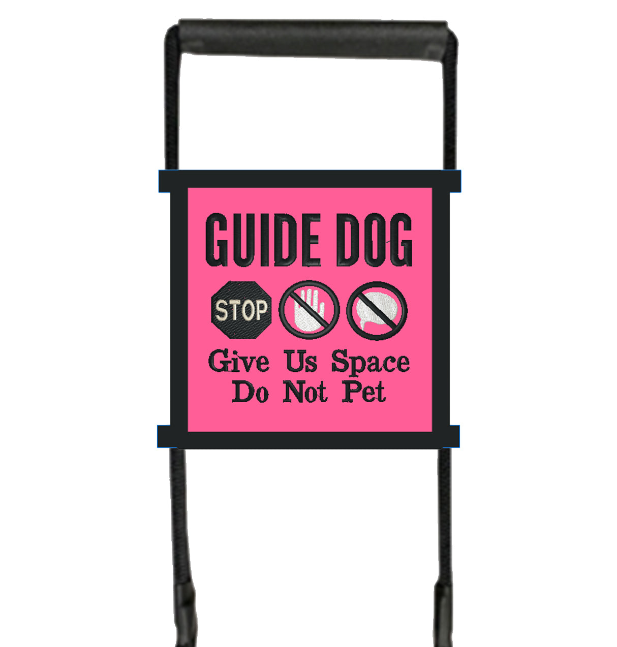 Guide Dog Harness Handle Wrap Sign Customize Your Text