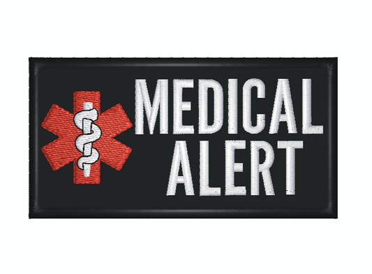 ASCLEPIUS "Medical Alert" 2"x4" Patch