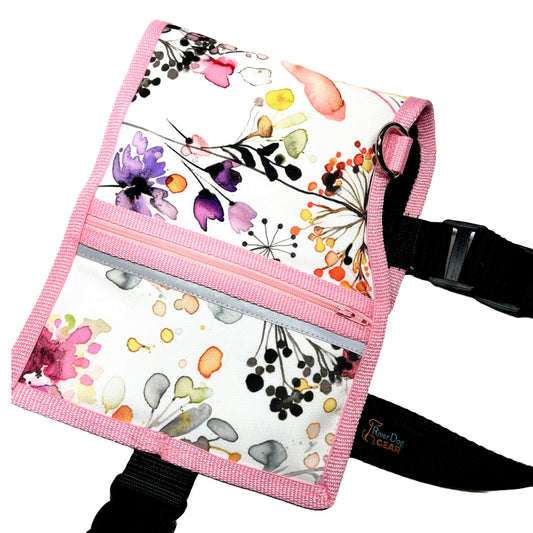 Dog Pocket Cape - Pink Watercolor Flowers pattern