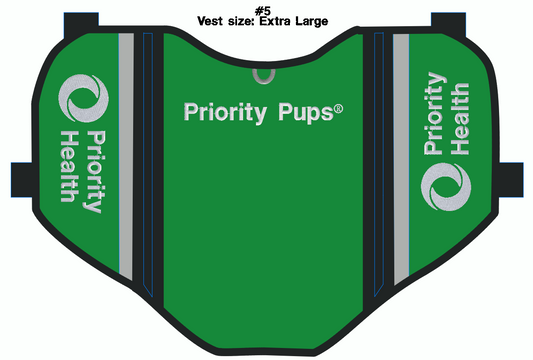 Priority Pups Custom Dog Vest - size Large