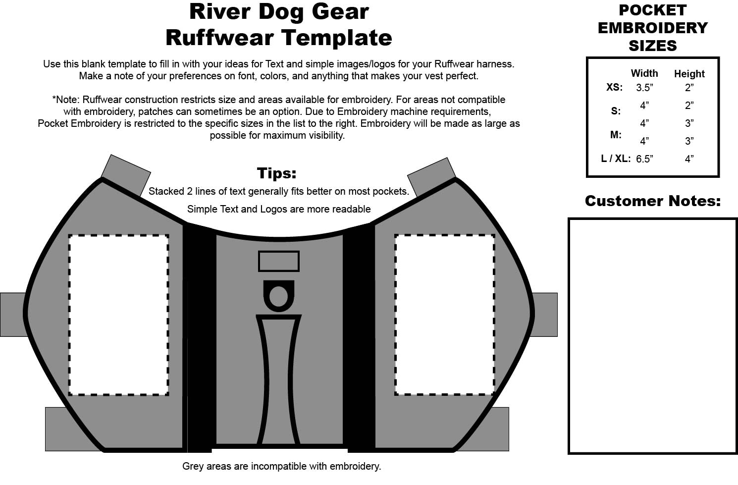 Custom Embroider Your Ruffwear Switchbak Harness River Dog Gear