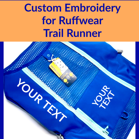 Ruffwear Trail Runner Harness Custom Embroidery