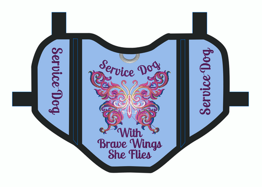 Custom Service Dog Pocket Vest order for Meredith