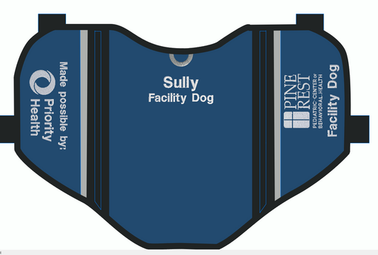 Priority Pups Custom Dog Vest for Sully - size X Large