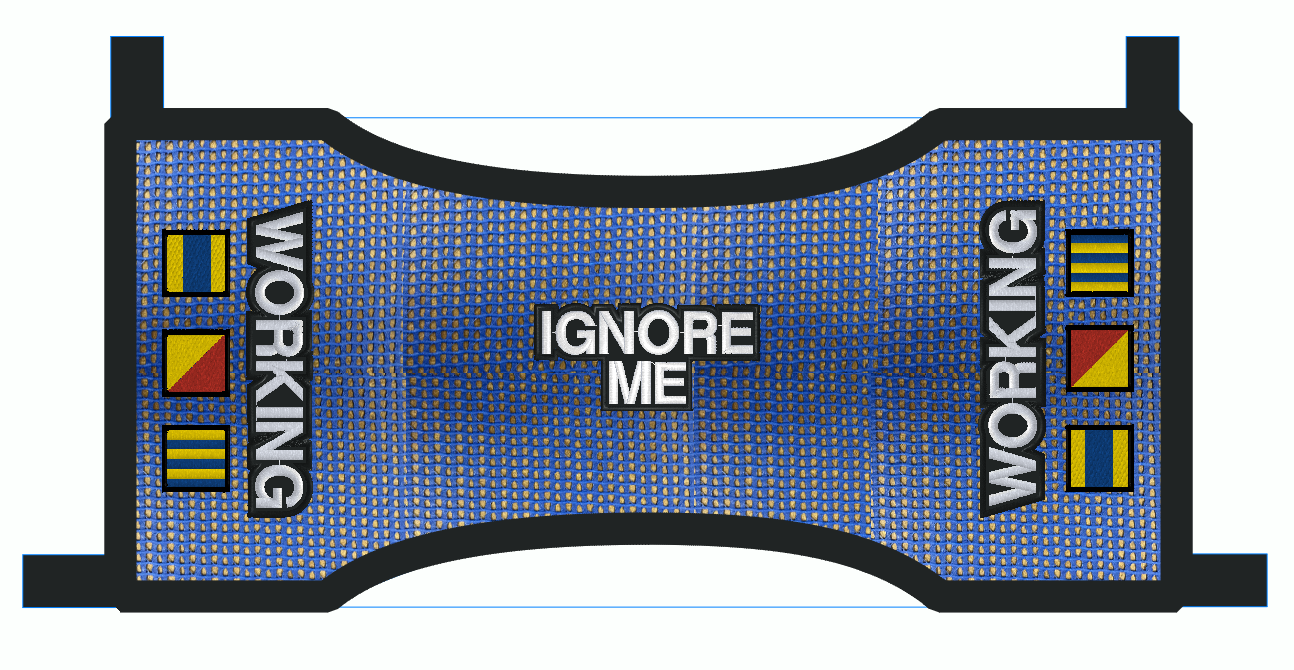 Custom Aero Mesh Dog Cape order for @BONGO