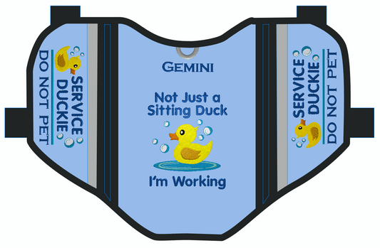 Custom Service Dog Duckie Vest Order for Meredith