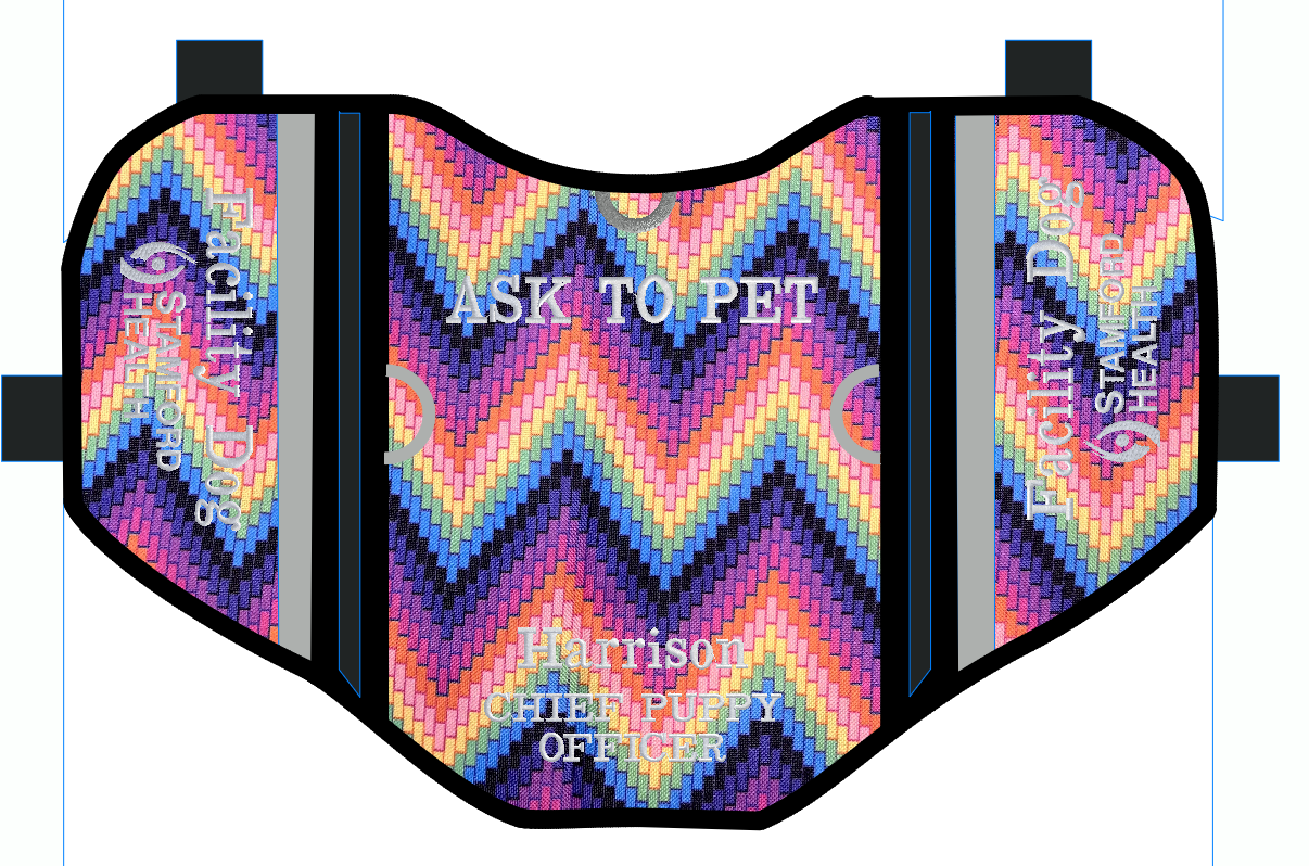 Custom Service Dog Pocket Vest for Cindy T