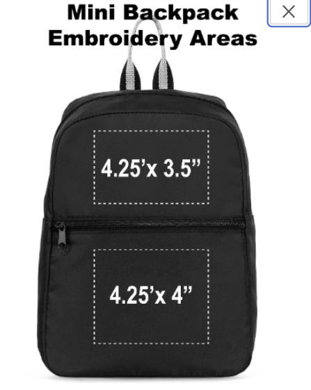 Personalized mini backpack best sale