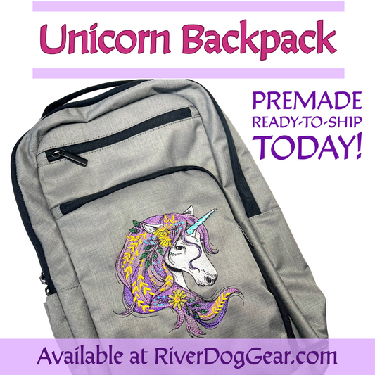 Unicorn Backpack - Premade