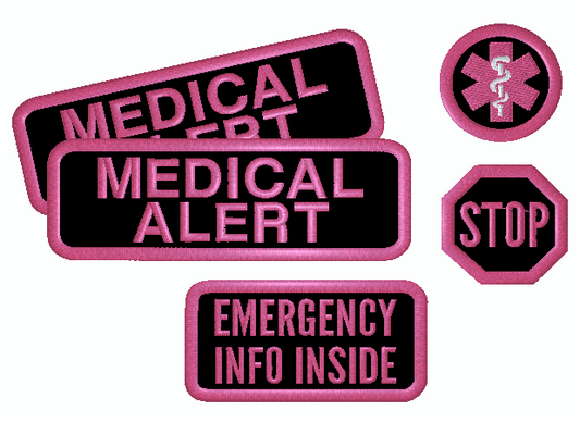 Medical Alert Service Dog Patch Set