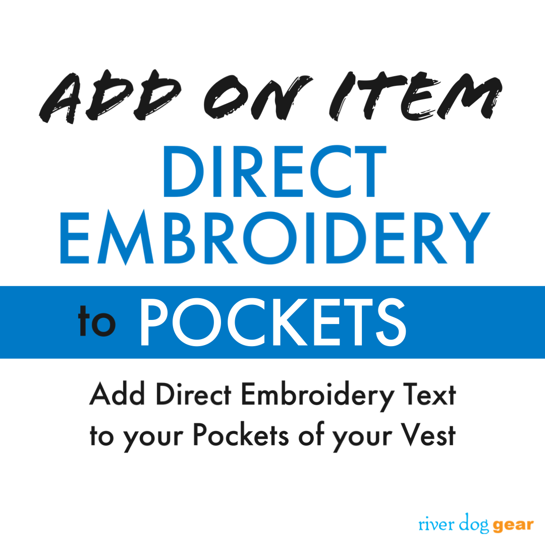 Add On Direct Embroidery to both POCKETS