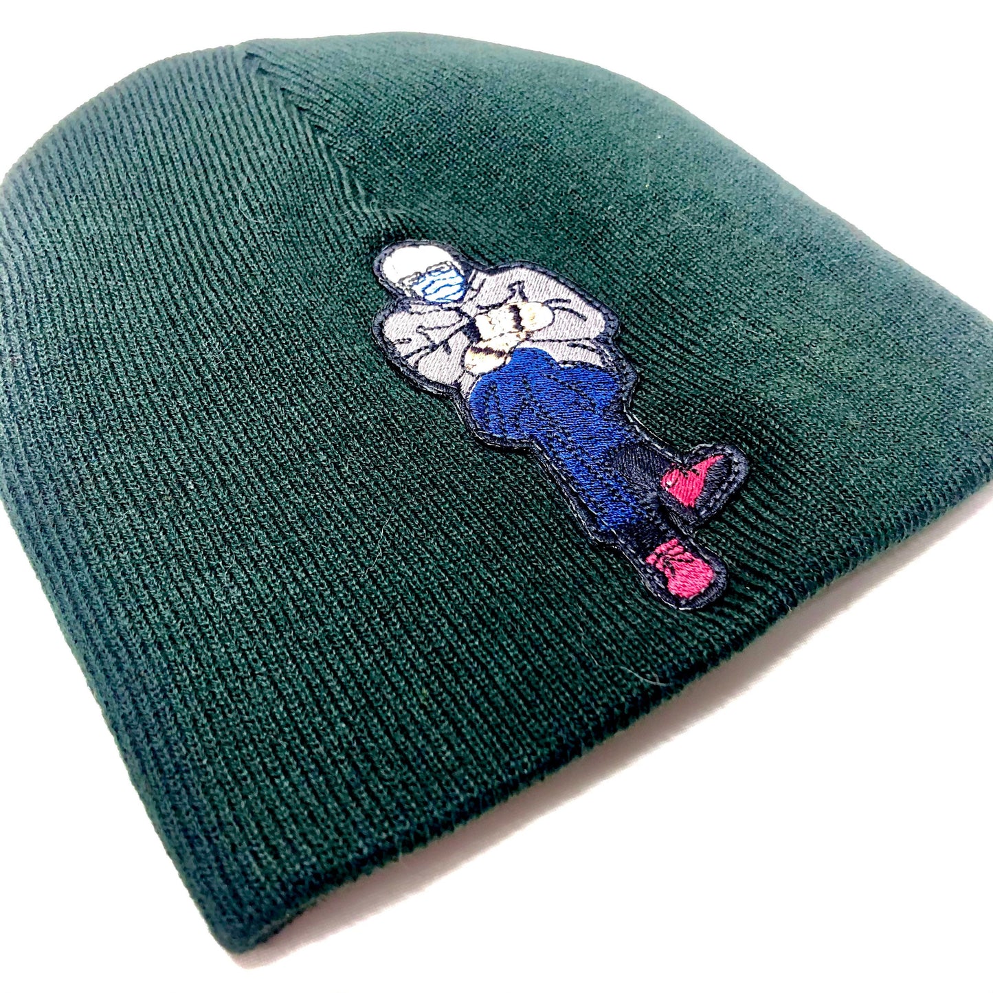 Bernie Sanders Sitting Mittens Embroidered Beanie