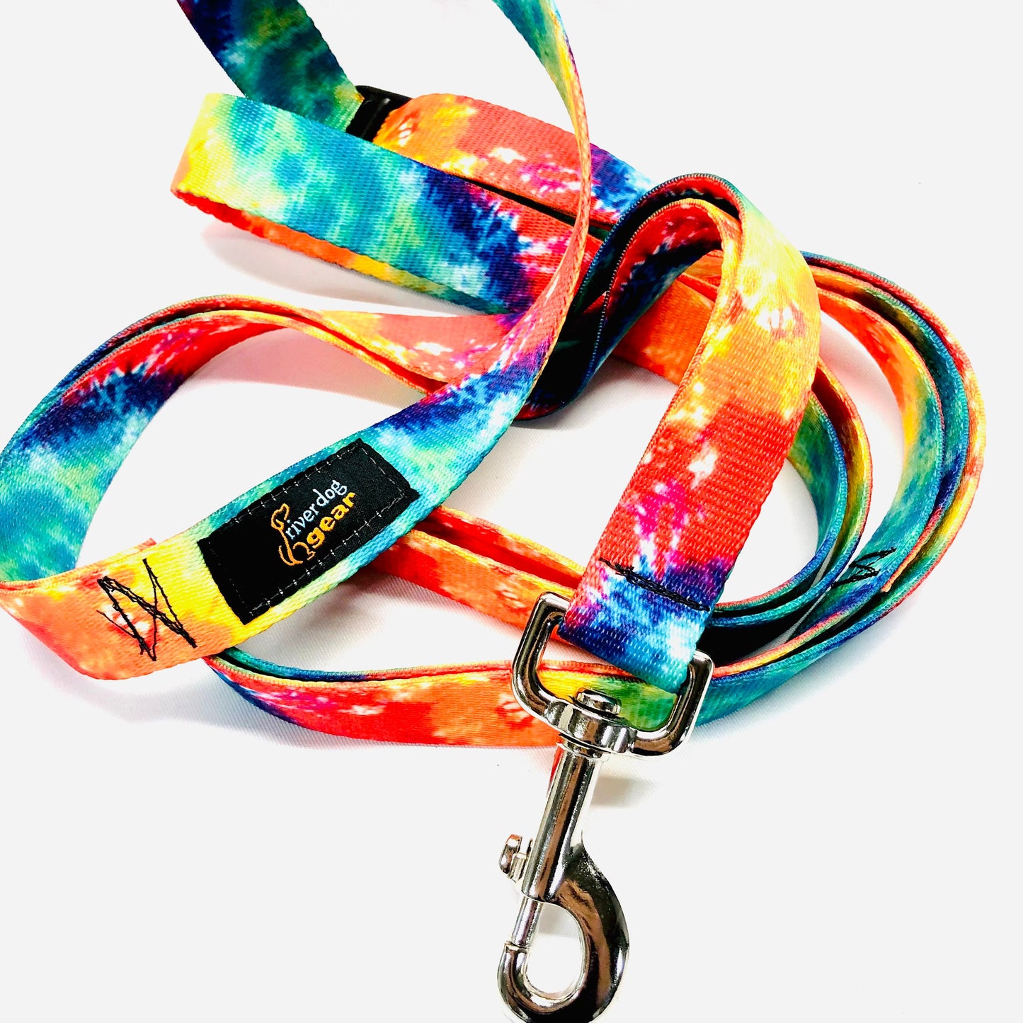 Rainbow Tie Dye Dog Leash - 3 lengths