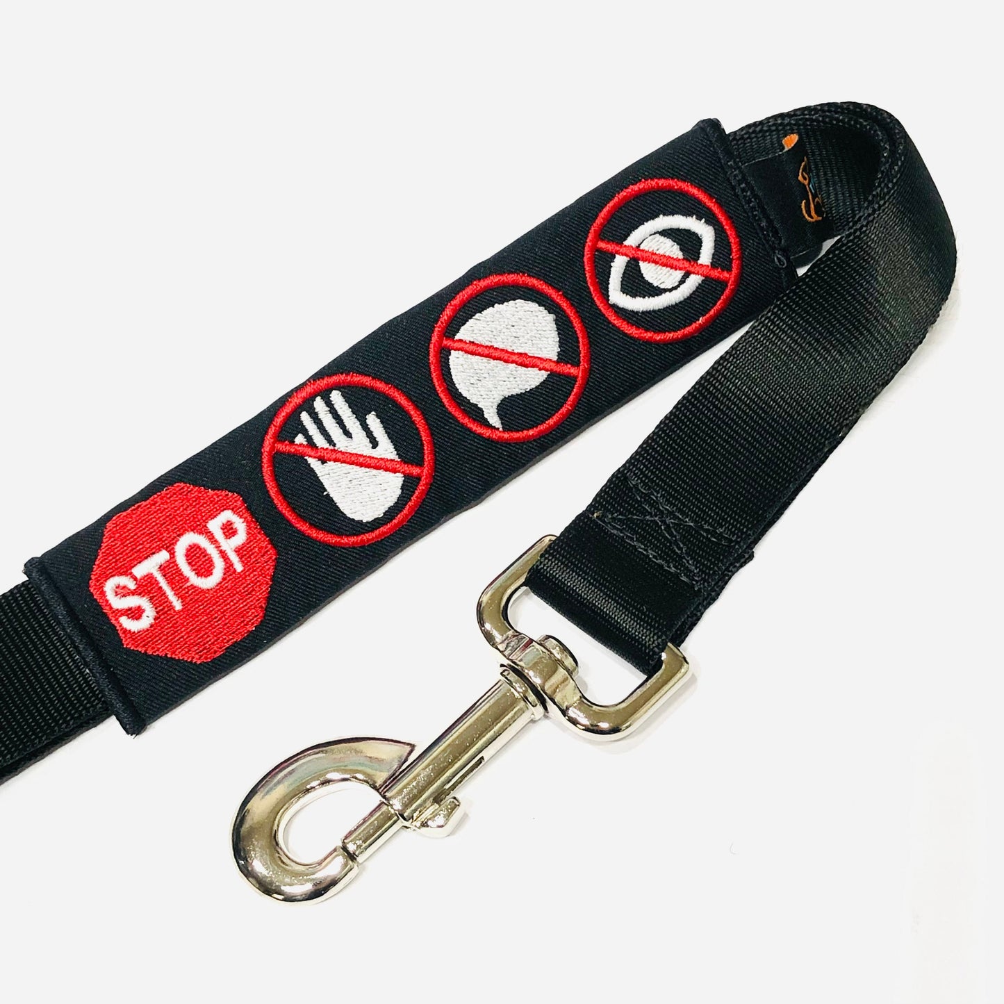 LOGOS Dog Leash Wrap Stop No Touch No Talk No Eye Contact Dog