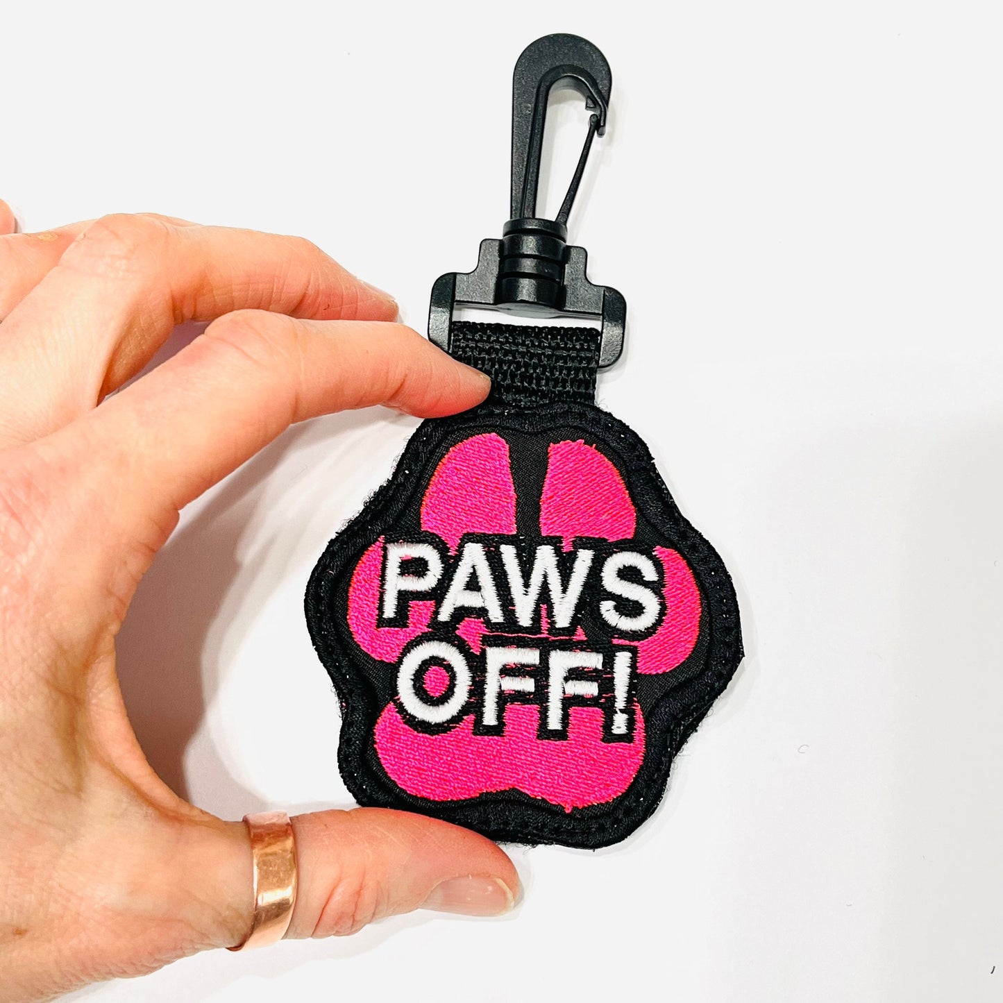 PAWS OFF! 3” Patch Tab Clip