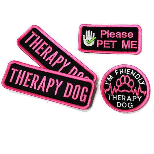 Therapy Dog Patch Set - Customize Color