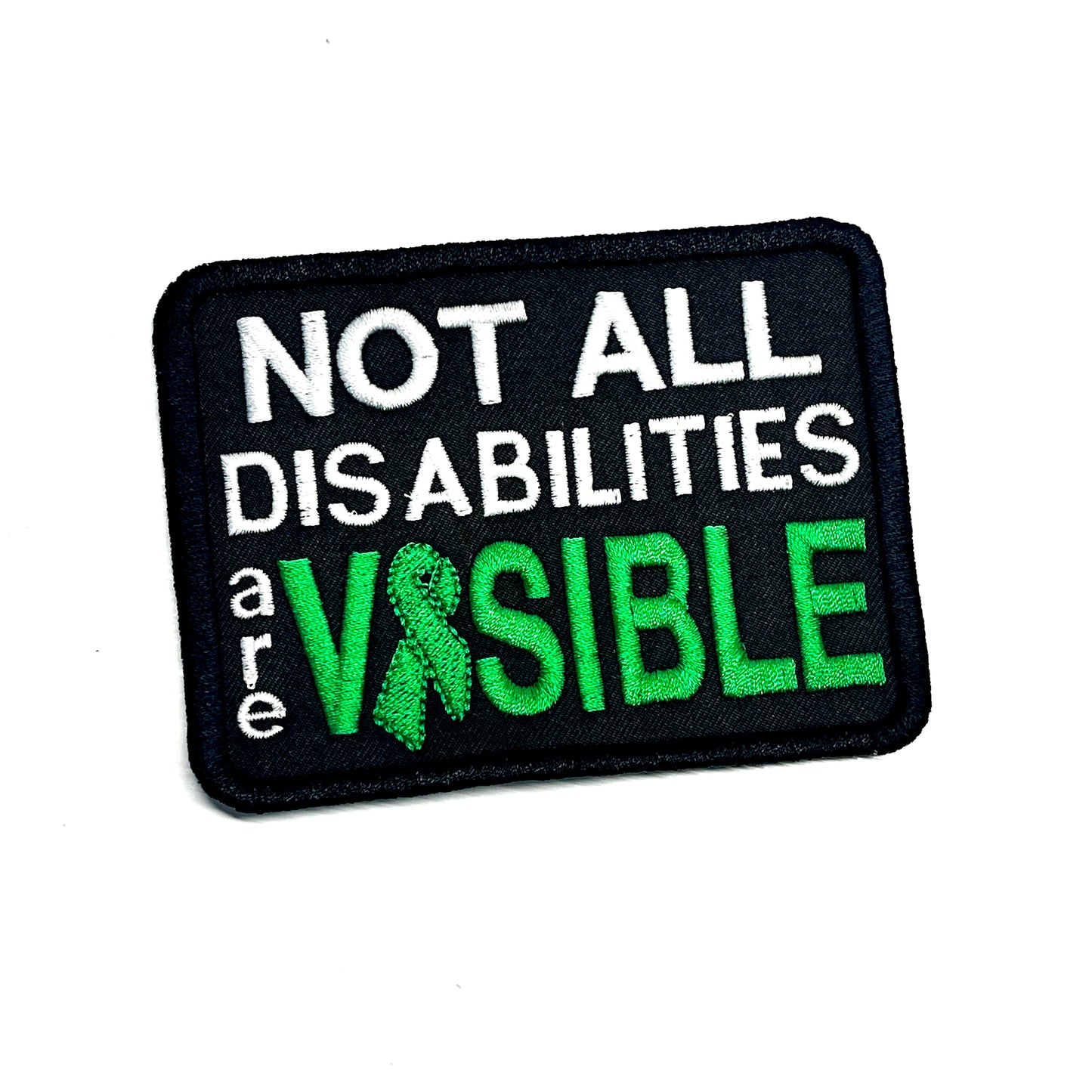 Not All Disabilities are Visible Ribbon Block Patch